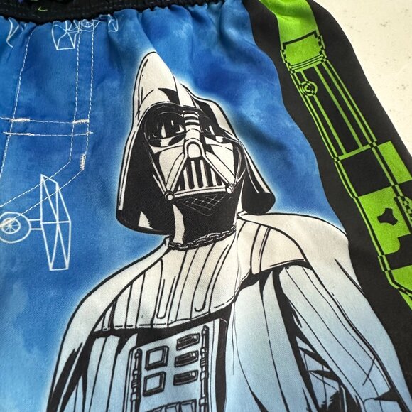 Star Wars Boys Swim Trunks With Darth Vader & TIE Fighters Size S By DreamWave L - Picture 5 of 6